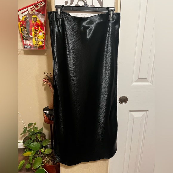 A New Day Satin Midi Skirt - Picture 1 of 3